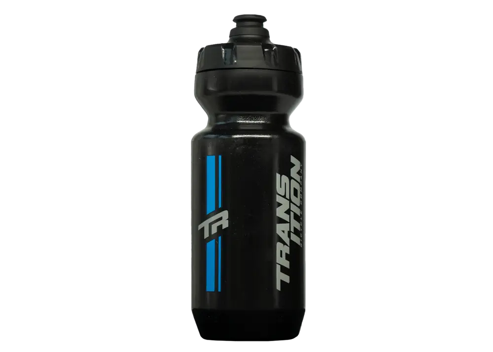 Transition Stack Water Bottle 22 Oz Black & Tr Blue 1