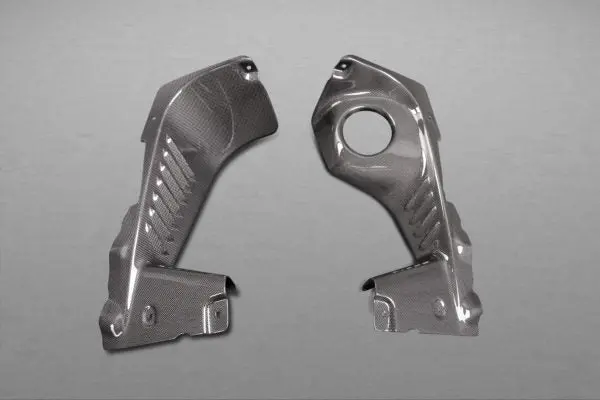 Capristo Ferrari 458 Spider - Carbon Side Engine Compartment Covers (Matte) 1