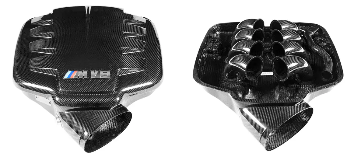 Eventuri Bmw E9x M3 (S65) Black Carbon Inlet Plenum - Gloss 1