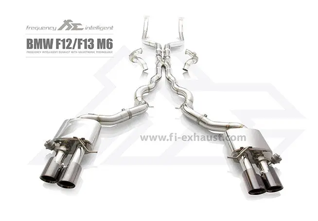 Fi Exhaust Bmw M6 Coupe F12/F13 Front Pipe + Mid Pipe + Valvetronic Mufflers + Quad Tips 1