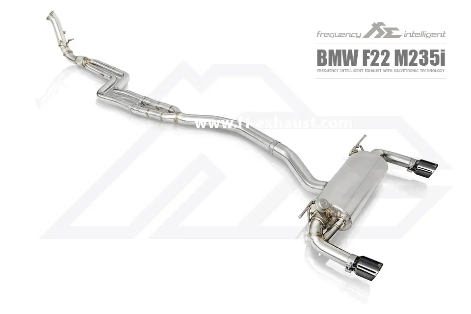 Fi Exhaust Bmw F22 235I Front Pipe + Mid Pipe + Valvetronic Mufflers + Dual Tips 1