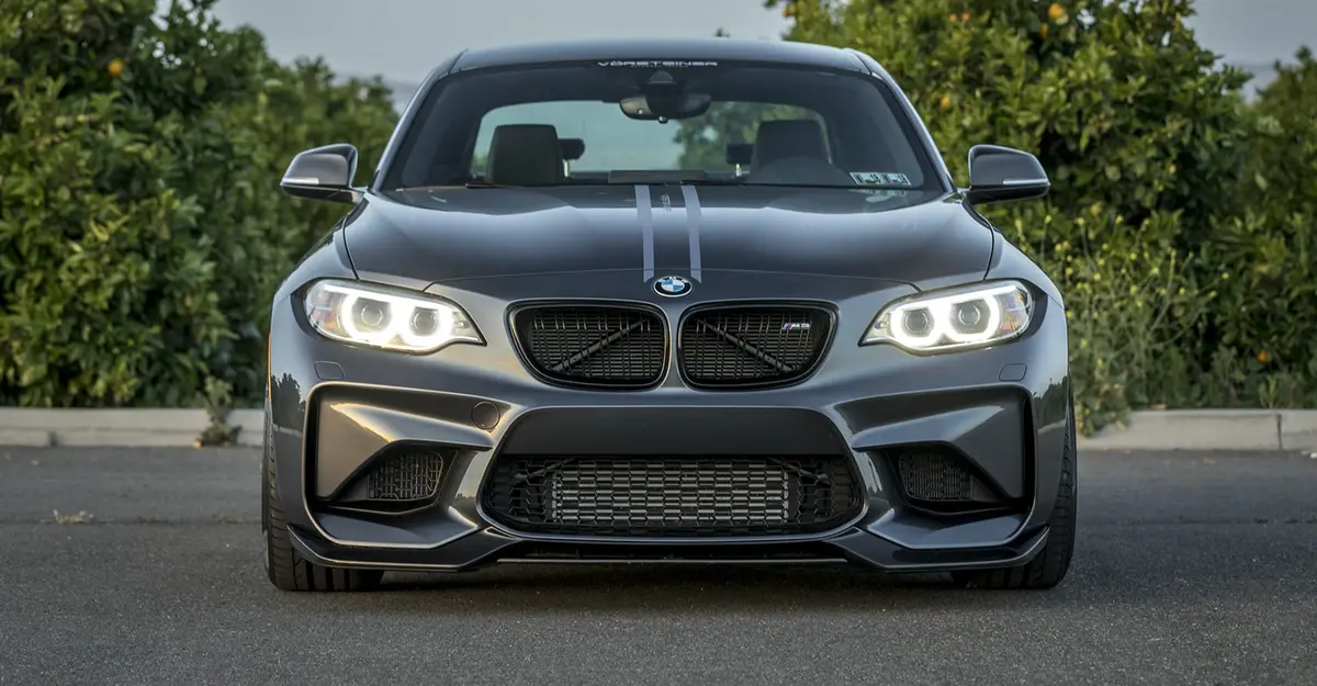 Vorsteiner Vrs Aero Front Splitter Carbon Fiber Pp 2X2 Glossy For Bmw F87 M2 1