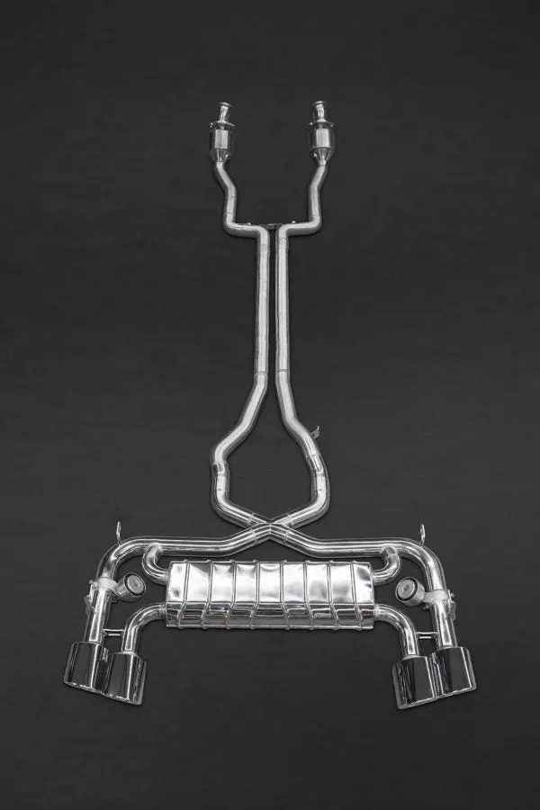 Capristo Jaguar F-Type V8s - Valved Exhaust With Sports Cats 250 Cell And X Pipe (Ces3) 1