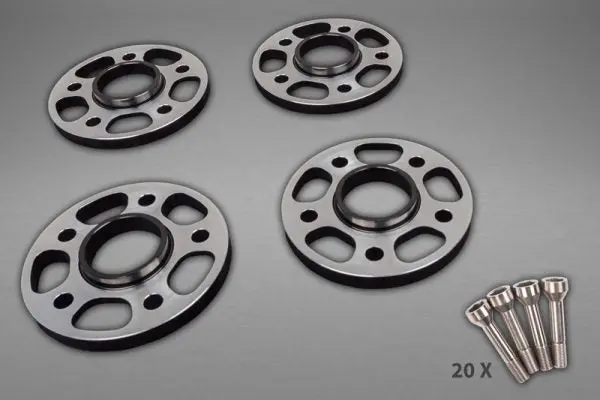 Capristo Ferrari 458/Ff/F12/812Sf - Wheel Spacers 14Mm Front / 17Mm Rear (Circle Shape) With Titanium Wheel Bolts 1