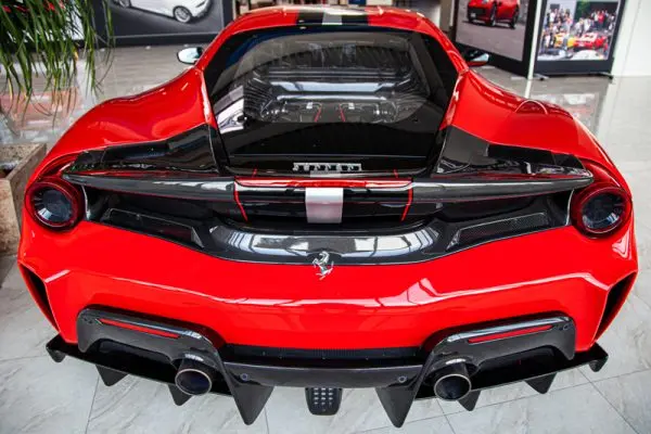Capristo Ferrari 488 Pista - Carbon Fiber Rear Bumper 1