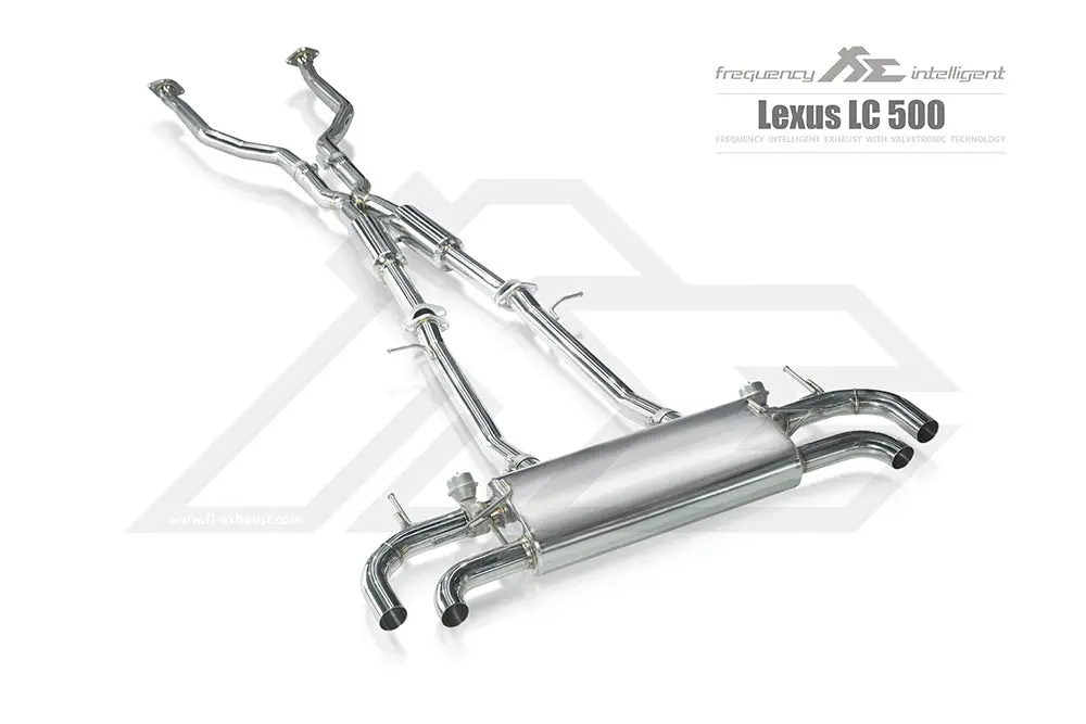 Fi Exhaust Lexus Lc500 Front Pipe + Mid X Pipe + Valvetronic Mufflers 1