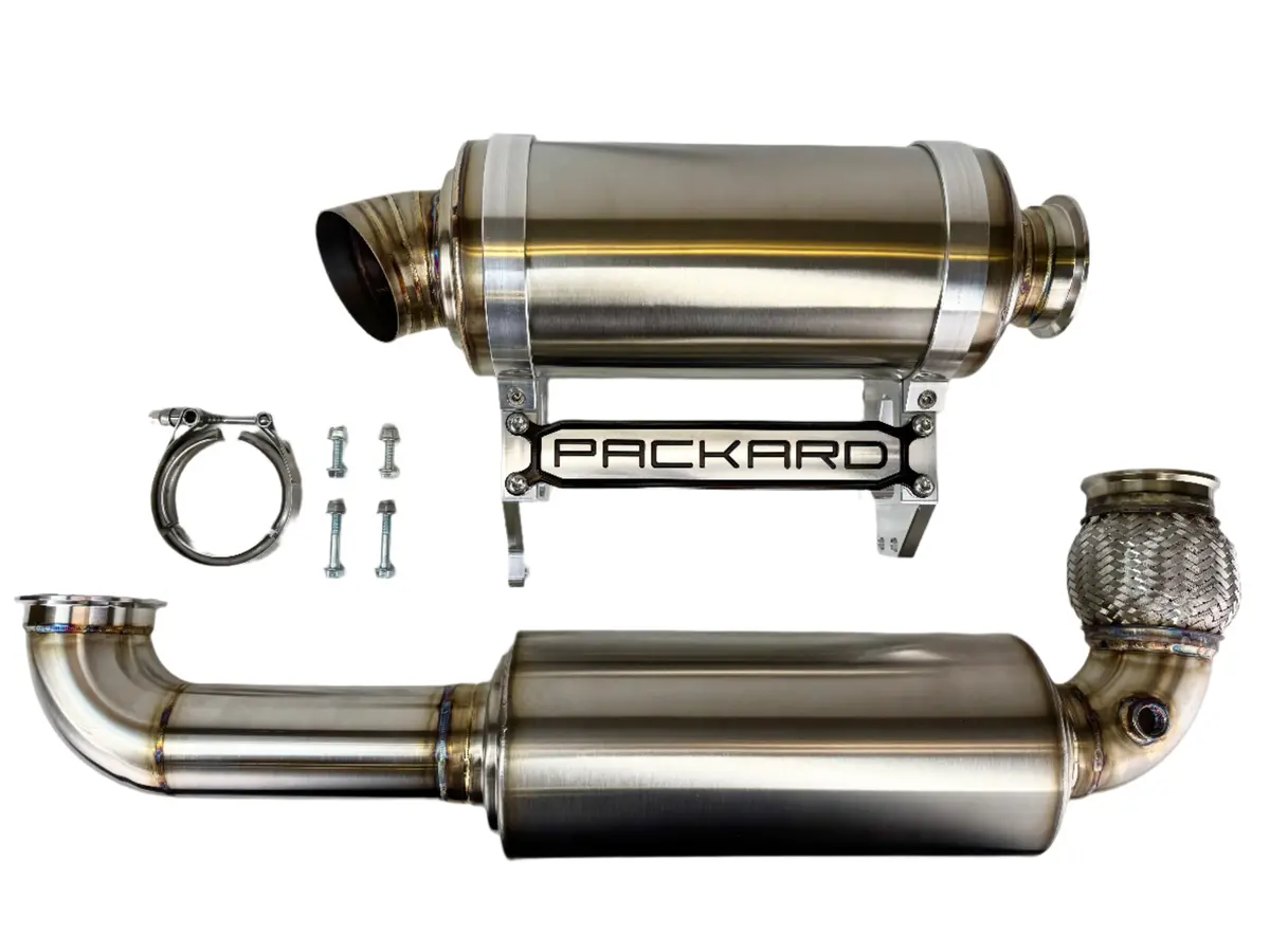 Packard Performance 3" Turbo Back Exhaust (Dual Muffler) For Can-Am X3 1