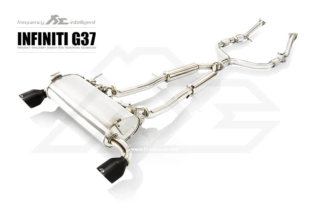 Fi Exhaust Infiniti G37 Coupe Front Y Pipe + Mid Y Pipe + Valvetronic Mufflers + Dual Tips 1