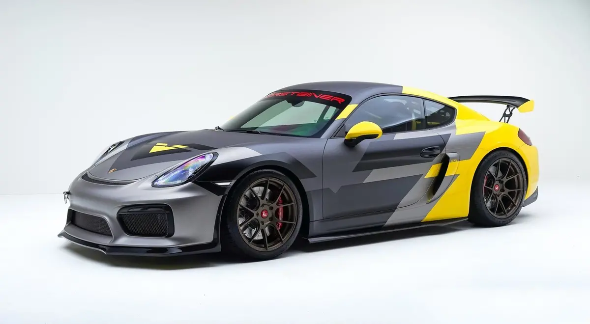 Vorsteiner V-Cs Aero Front Splitter Carbon Fiber 1X1 Glossy For Porsche 981 Cayman Gt4 1