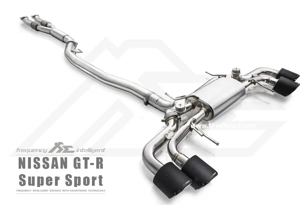 Fi Exhaust Nissan Gtr R35 (Super Sport Version) Front Y Pipe + Mid Pipe + Valvetronic Mufflers + Quad Tips 1