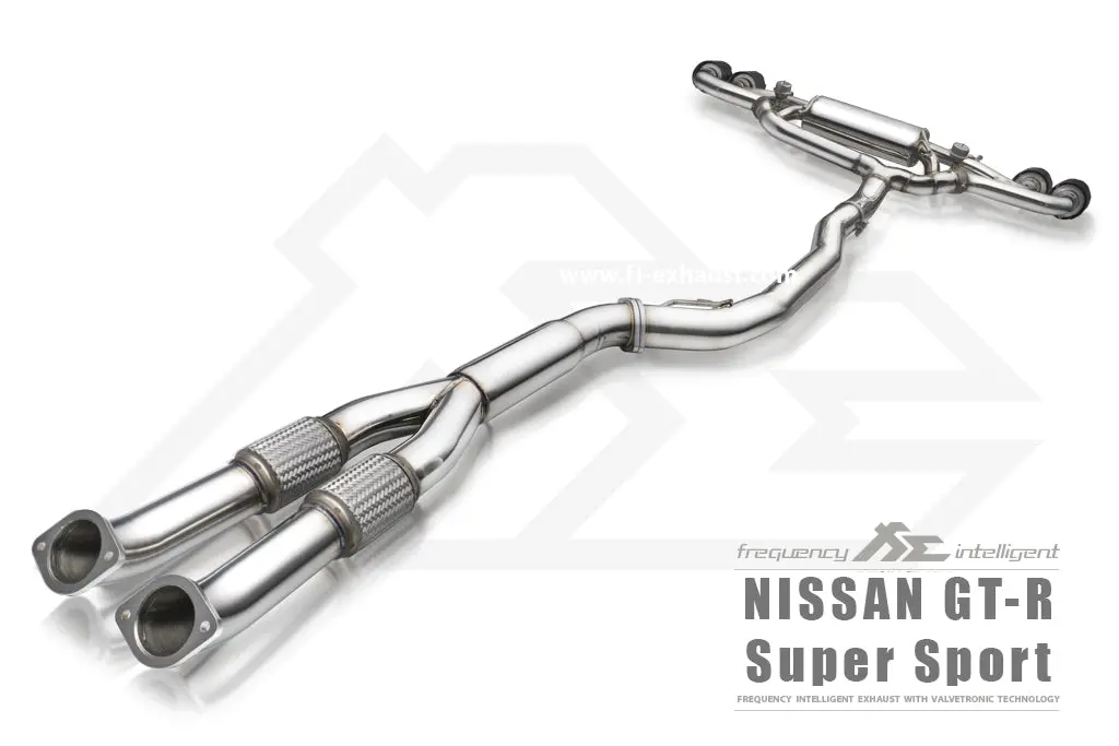 Fi Exhaust Nissan Gtr R35 (Super Sport Version) Front Y Pipe + Mid Pipe + Valvetronic Mufflers + Quad Tips 2