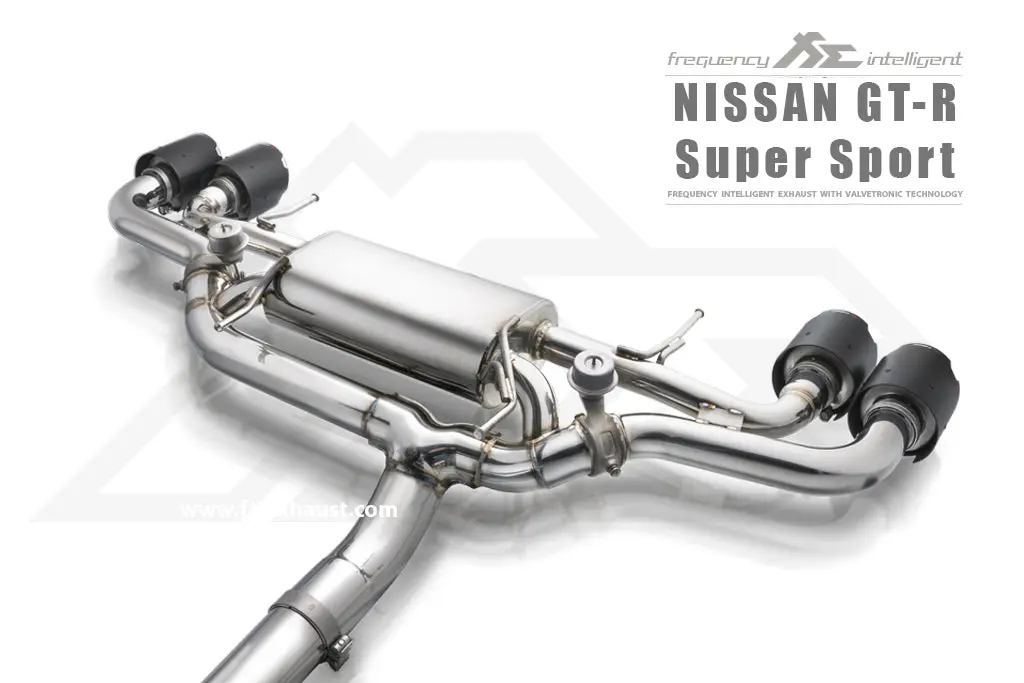 Fi Exhaust Nissan Gtr R35 (Super Sport Version) Front Y Pipe + Mid Pipe + Valvetronic Mufflers + Quad Tips 6