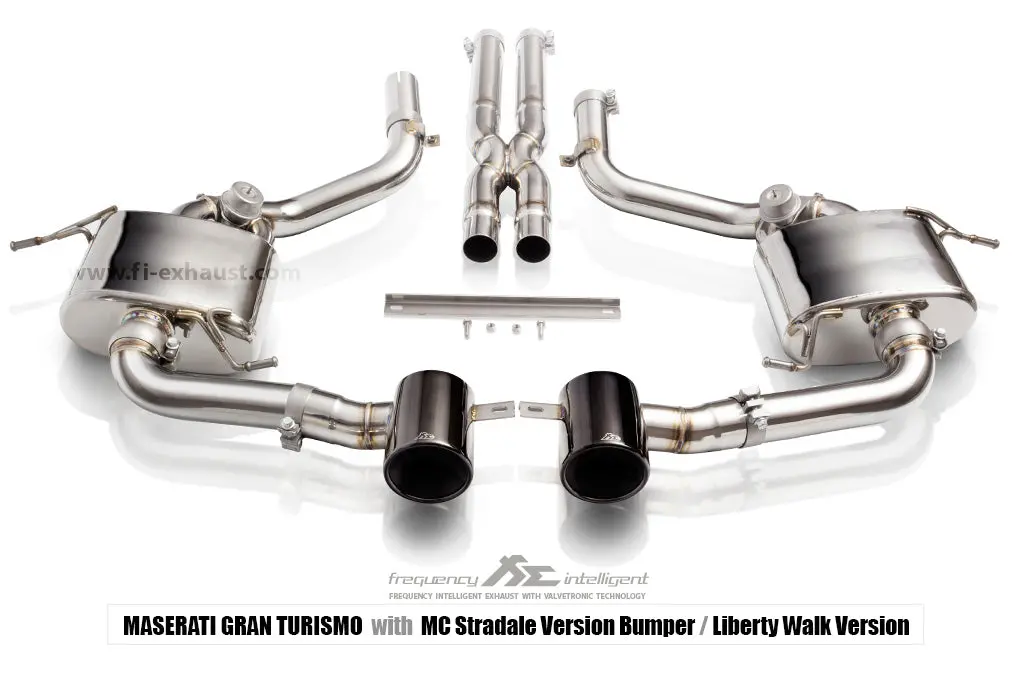 Fi Exhaust Maserati Gran Turismo S (Mc Bumper) Valvetronic Mufflers + Dual Tips 1