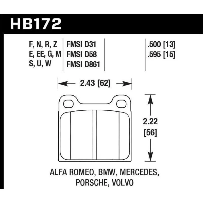 Hawk Hps Street Brake Pads 1