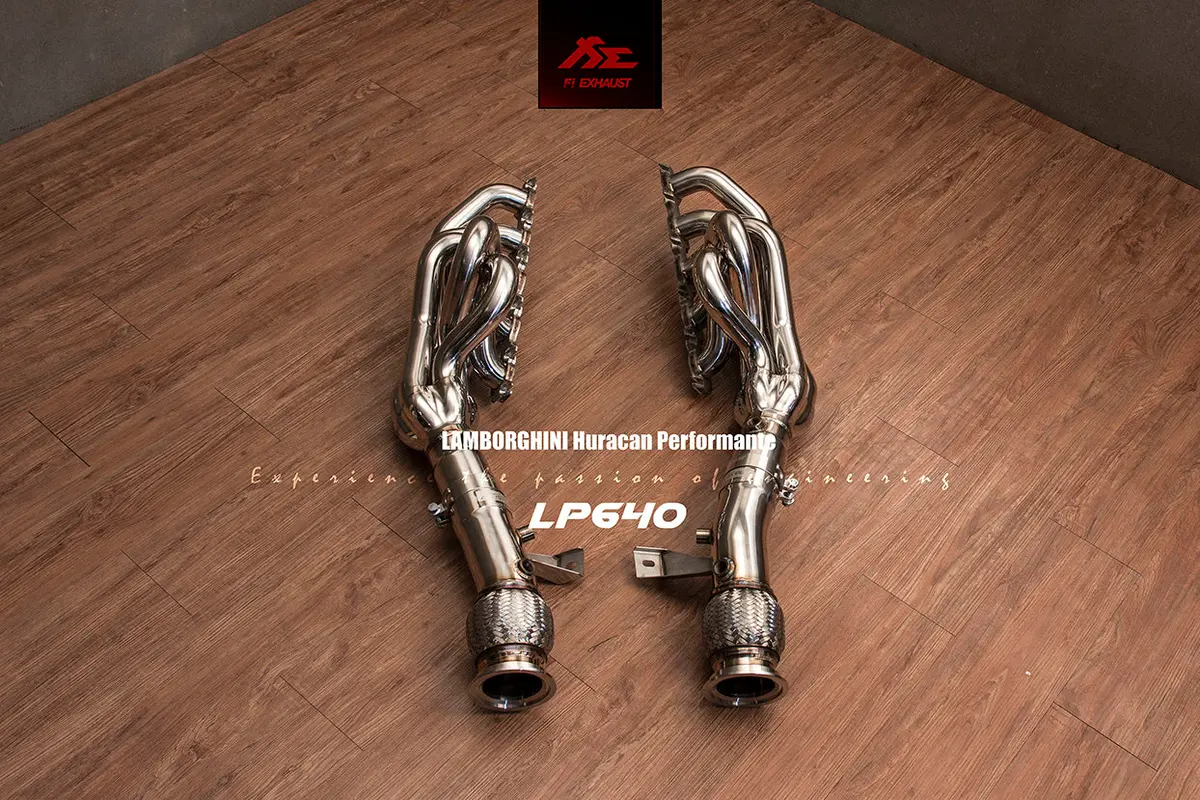 Fi Exhaust Lamborghini Huracán Performante Lp640-4 & Huracán Lp610-4 Long Tube Catless Header 1