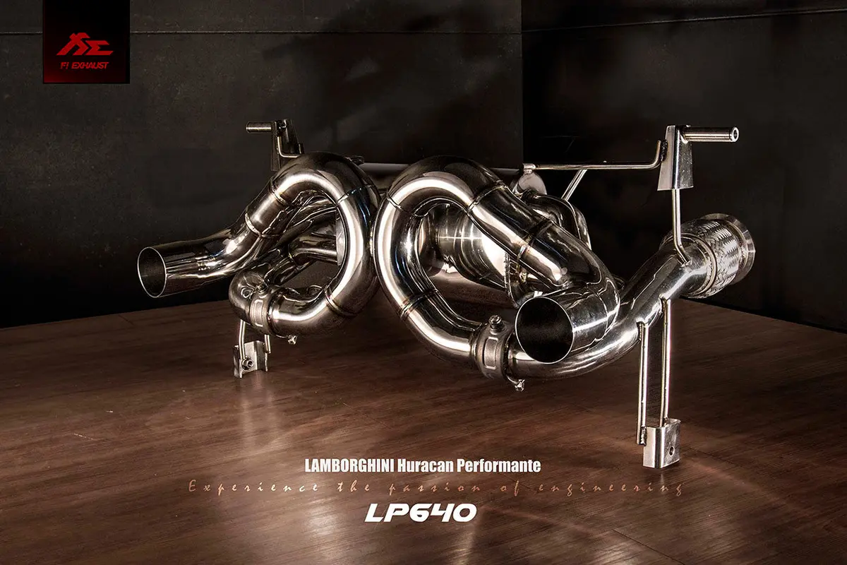 Fi Exhaust Lamborghini Huracán Performante Lp640-4 Catback Valvetronic Mufflers + Dual Tips 3