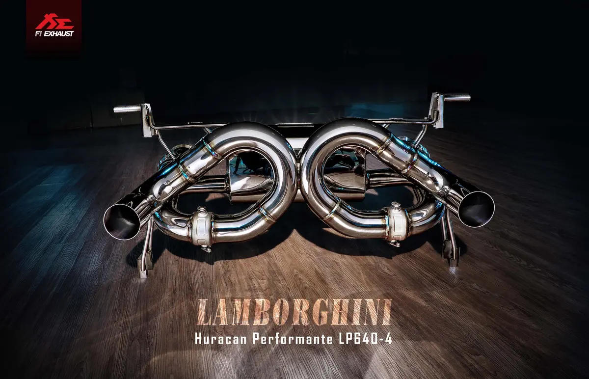 Fi Exhaust Lamborghini Huracán Performante Lp640-4 Catback Valvetronic Mufflers + Dual Tips 4
