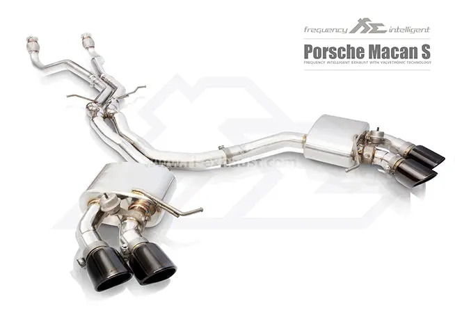Fi Exhaust Porsche Macan S/Gts 3.0/Turbo 3.6T Front Pipe + Mid X Pipe + Valvetronic Mufflers + Quad Tips 1