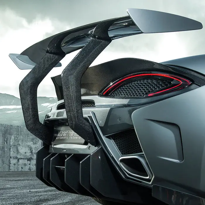 Vorsteiner Mclaren 570S Aero Wing Blade Carbon Fiber W/ Carbon Fiber Uprights 1