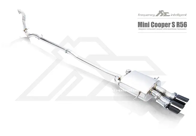 Fi Exhaust Mini Cooper S (R56 R57 R59) Front Pipe + Mid Pipe + Valvetronic Mufflers + Dual Tips 1