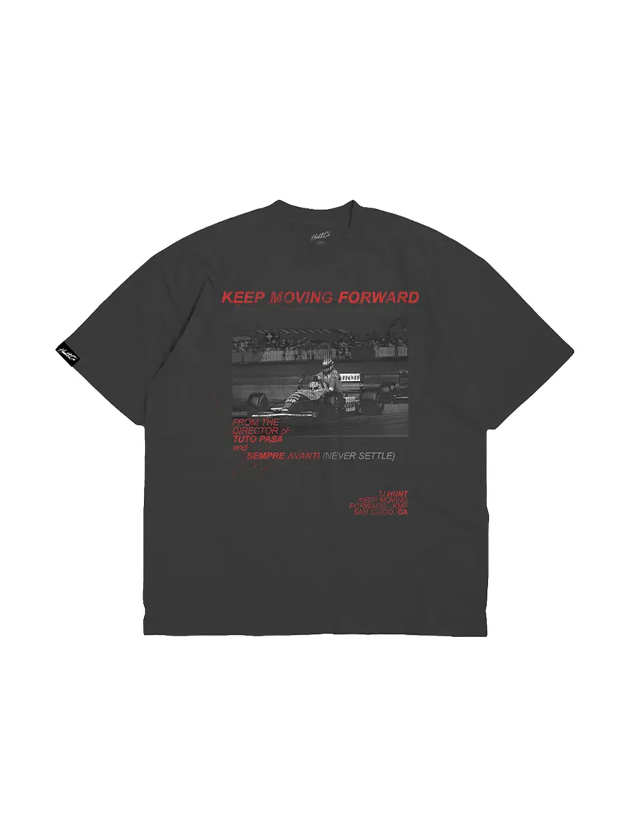 Never Settle Tee - Vintage Black 1