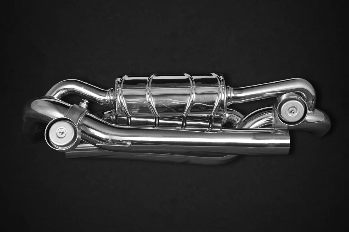 Capristo Porsche 992 - Valved Exhaust Muffler For Oem Cats (Ces3 Version) 1