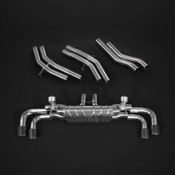 Capristo Porsche 536 Cayenne Turbo/Turbo E-Hybrid/Gts (19+) - Valved Exhaust With Mid-Silencer Delete And Carbon Tips (Ces3) 1