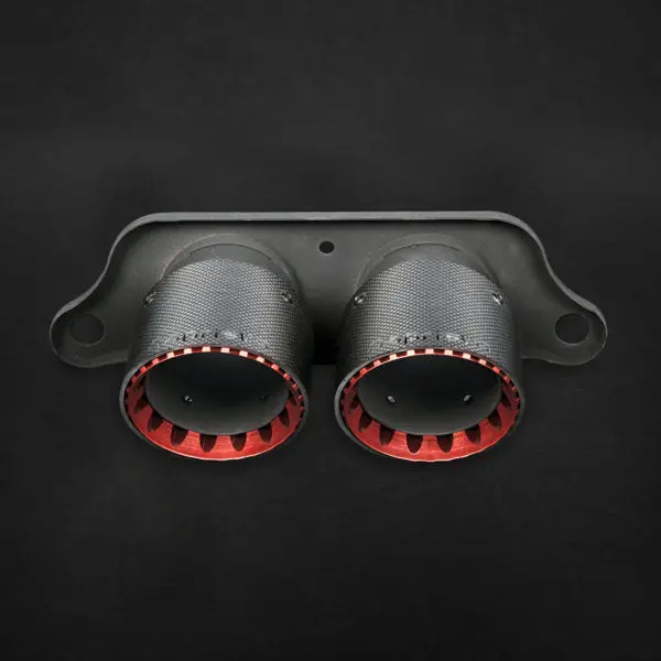 Capristo Porsche 991.2 Gt3/Rs - Carbon Fiber Shell Exhaust Tip For Oem Muffler 1