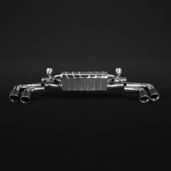 Capristo Porsche 536 Cayenne/S/Turbo/E-Hybrid (19+) - Valved Muffler (Ece) With Carbon Tips (Ces3) 1