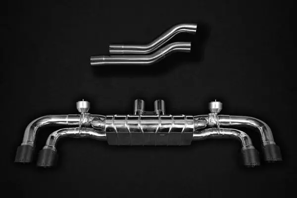 Capristo Porsche 536 Cayenne S 2.9 Biturbo (19+) - Valved Exhaust With Mid-Silencer Delete And Carbon Tips (Ces3) 1