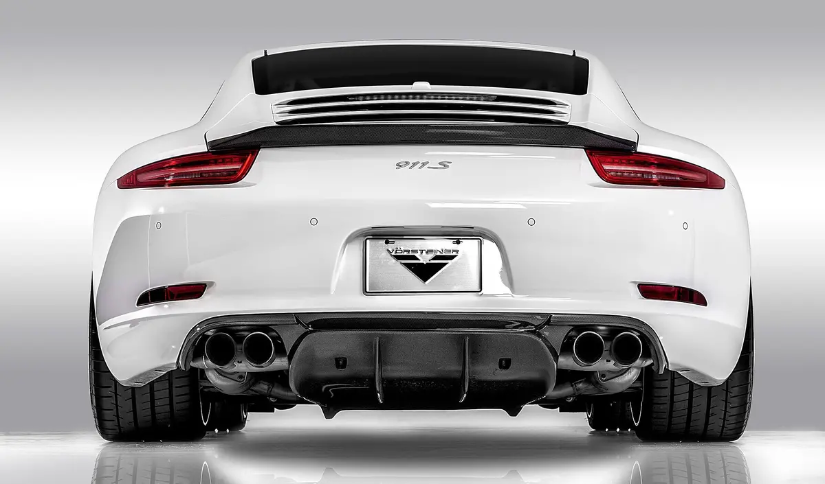 Vorsteiner V-Gt Aero Decklid Spoiler Carbon Fiber Pp 1X1 Glossy For Porsche 991 Carrera 2