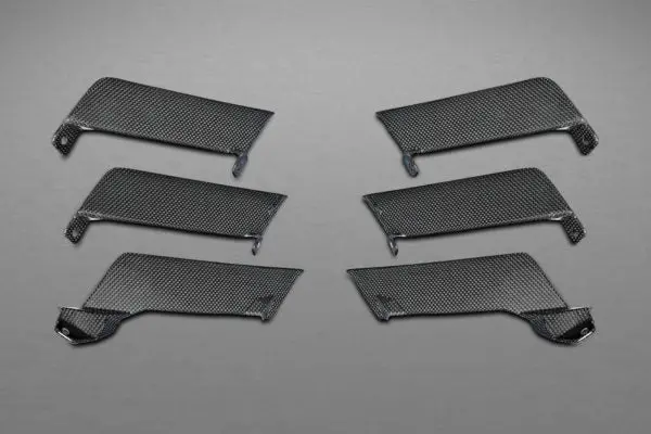 Capristo Ferrari 458 Speciale - Carbon Air Outlet Ribs (Matte) 1