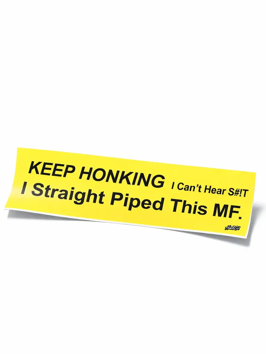 Straight Piped Sticker 1