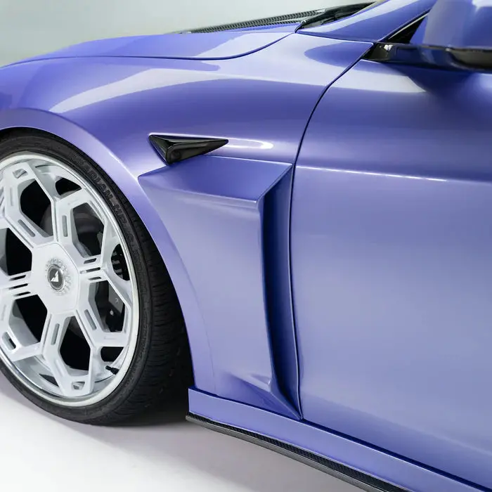 Vorsteiner Tesla Model S Plaid Add-On Aero Fenders Carbon Fiber 1