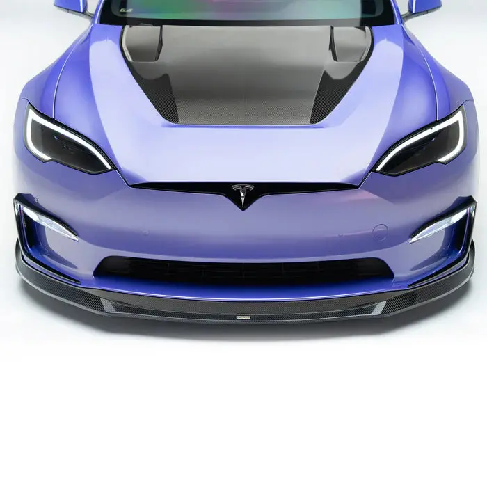 Vorsteiner Tesla Model S Plaid Add-On Aero Bumper Flares Carbon Fiber 1