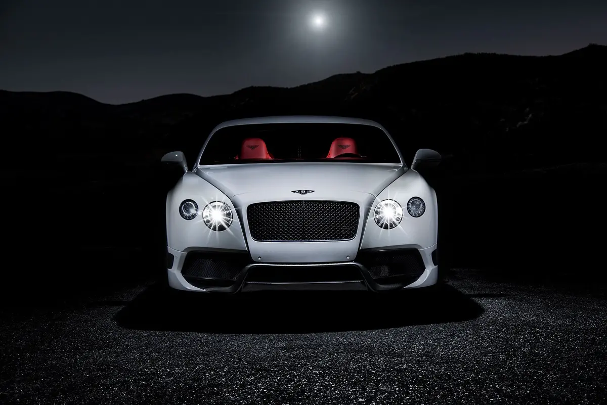 Vorsteiner Br-10Rs Aero Front Bumper Dvwp W/ Front Spoiler Carbon Fiber Pp 2X2 Glossy For Bentley Continental Gt Facelift 1
