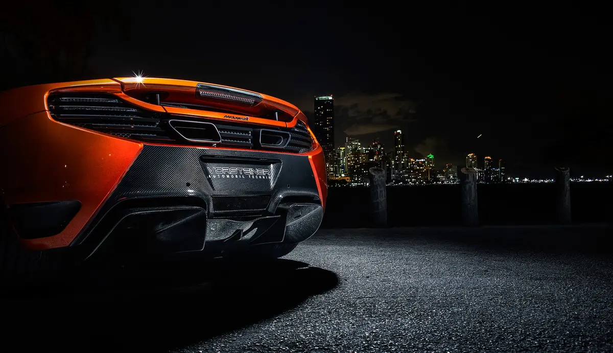 Vorsteiner Oe Aero Active Wing Blade Carbon Fiber Pp 2X2 Glossy For Mclaren Mp4-12C Coupe & Spyder 2