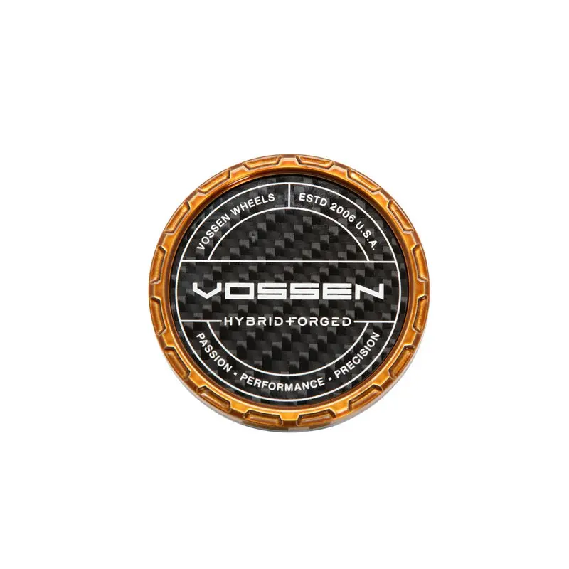 Carbon Hybrid Forged Billet Sport Cap For Vf & Hf Series Wheels (Brickell Bronze) - Twill Weave Carbon 1