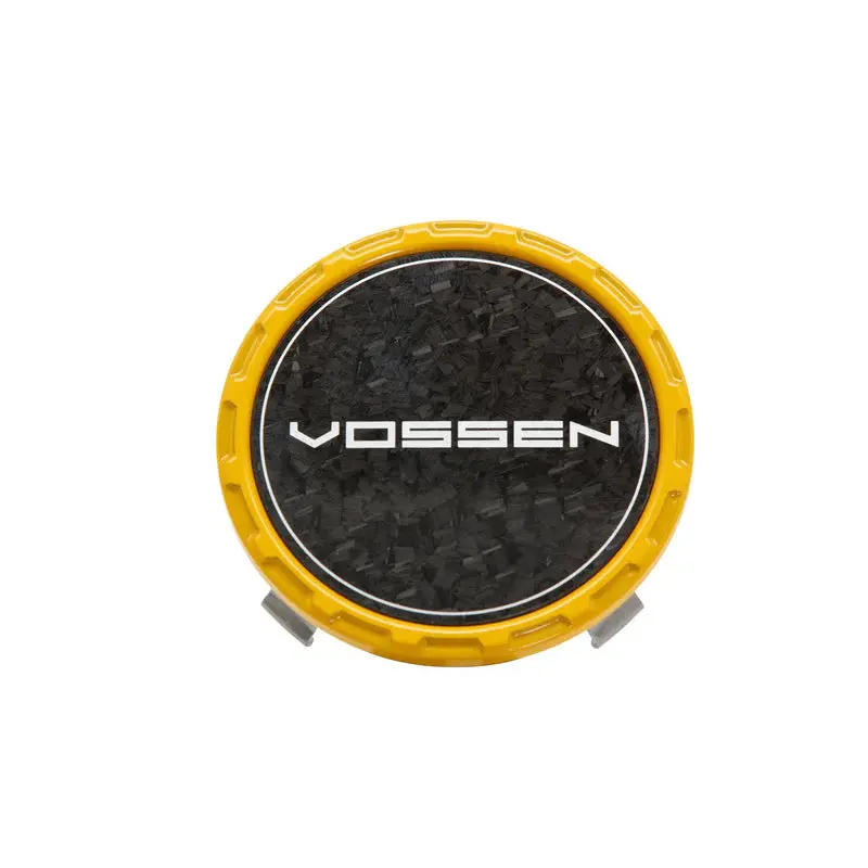 Classic Carbon Billet Sport Cap For Vf & Hf Series Wheels (Canary Yellow) - Forged Carbon 1