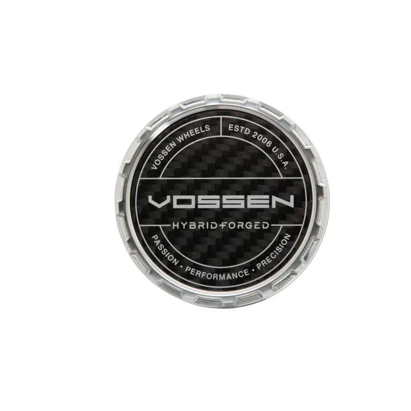 Carbon Hybrid Forged Billet Sport Cap For Vf & Hf Series Wheels (Gloss Clear) - Twill Weave Carbon 1