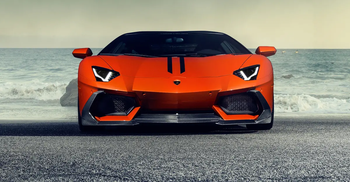 Vorsteiner Zaragoza Edizione Aero Front Spoiler Carbon Fiber Pp 2X2 Glossy For Lamborghini Aventador 1