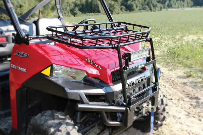 Seizmik 13+ Polaris 500-900 Ranger/Xp/Crew Hood Rack - Black 1