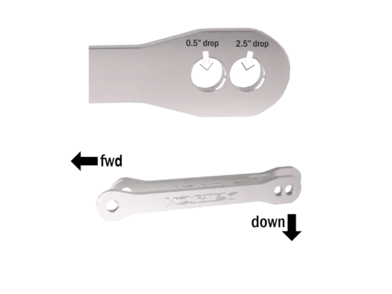 Vortex Racing 07-12 Kawasaki Zx600 Ninja Zx-6R,13-24 Zx636 Zx-6R Lowering Link Kit- Silver 1