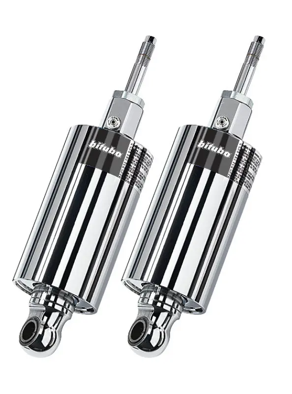 Bitubo Hmg1 Twinshocks Adjustable: Spring Preload, Compression, Length, Black Spring 1