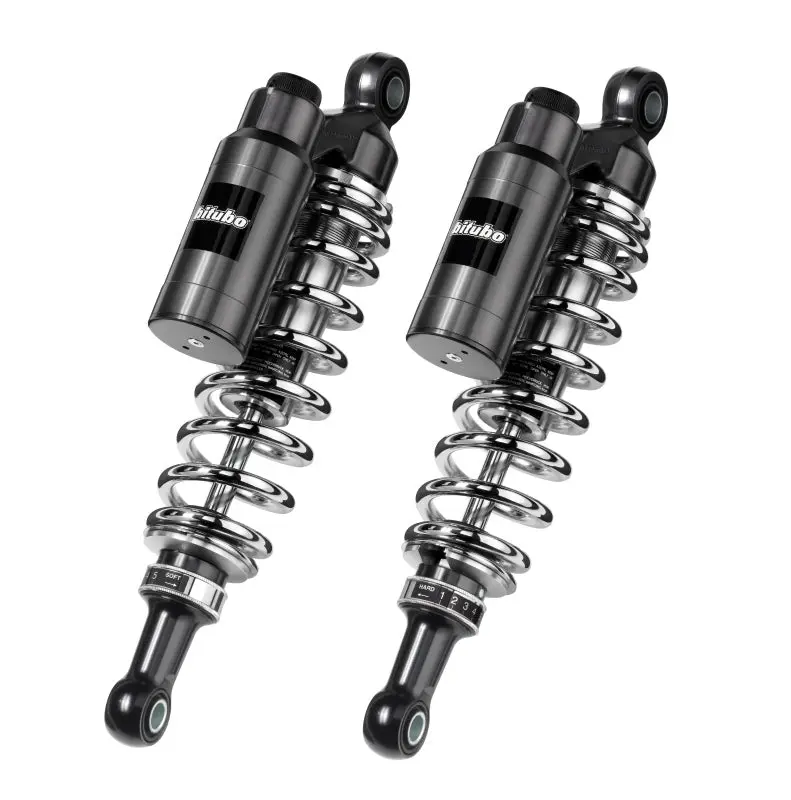 Bitubo Wmt0 Twinshocks Adj.: Spring Preload, Reb., Comp., Length 330Mm, Piggyback Tank, Chr Edition 1