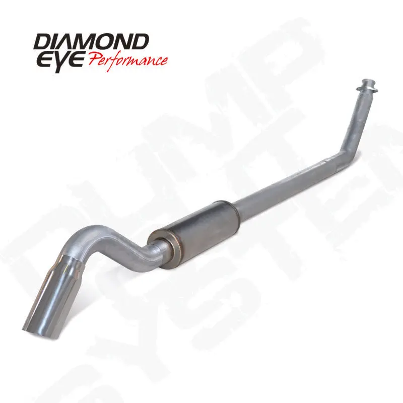 Diamond Eye 4In Al Turbo Back Sgl Dump Out 94-02 Dodge No Mflr Including Tip 1