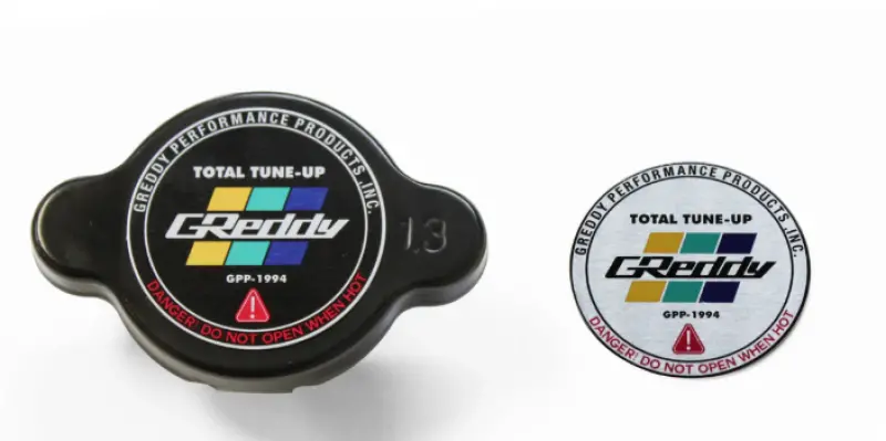 Greddy Type-S 1.3 Radiator Cap Most Nissan / Subaru / Mazda / Mitsubishi / Some Toyota - Black 1