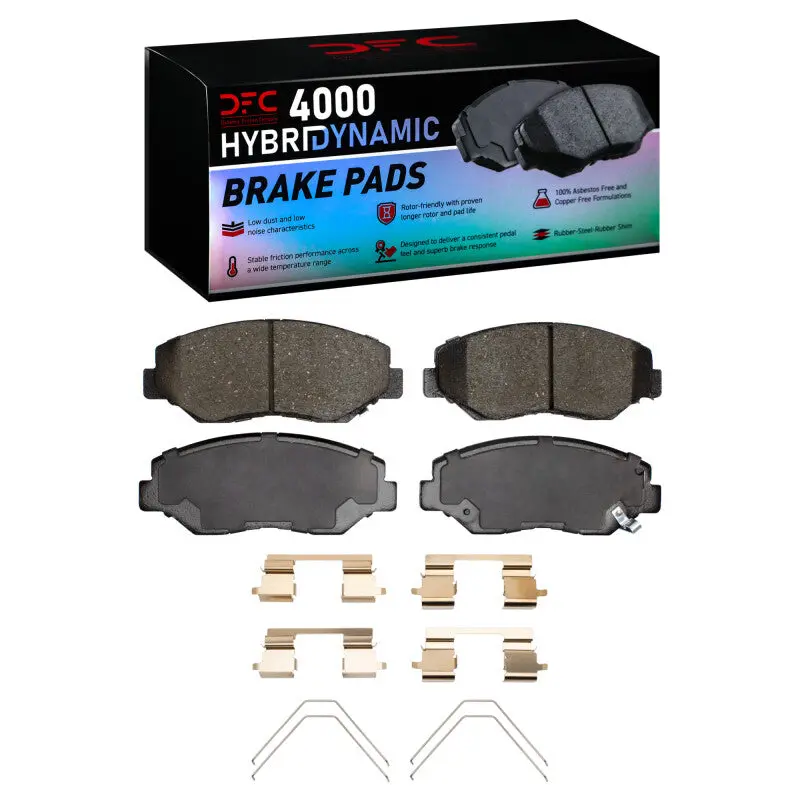 Dfc 13-21 Honda Civic Front 4000 Hybridynamic Brake Pads And Hardware Kit 1