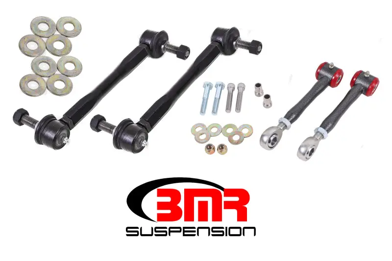Bmr 16-17 6Th Gen Camaro Front And Rear Sway Bar End Link Kit - Black Hammertone 1