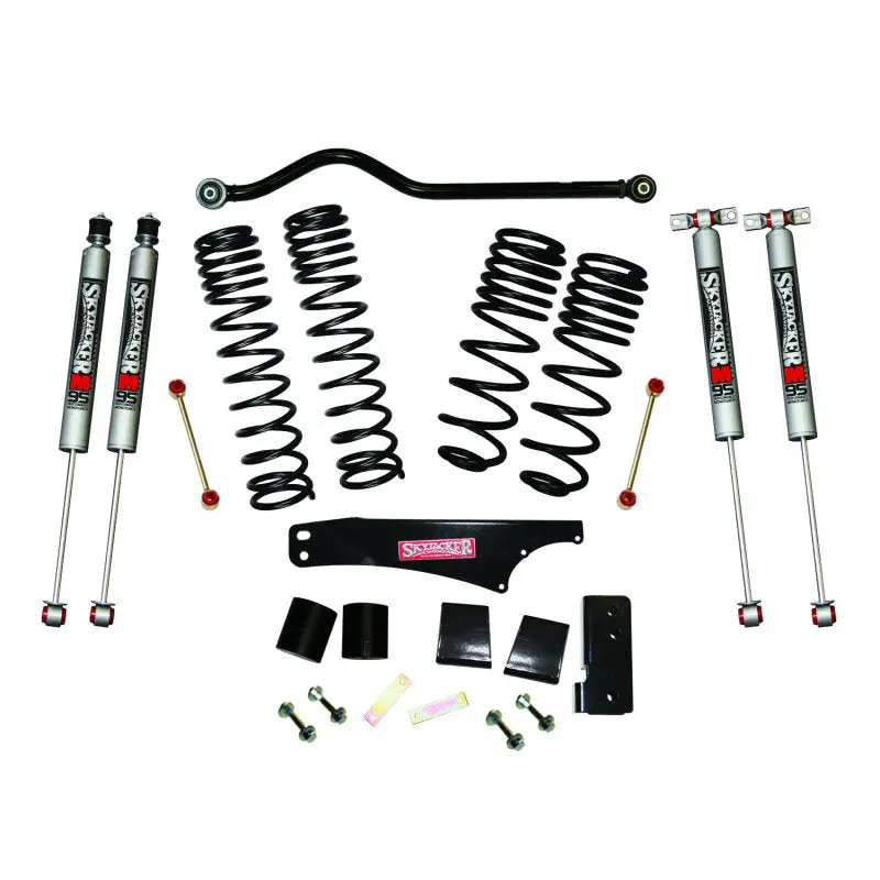 Skyjacker 2007-2018 Jeep Wrangler Jk 4 Door 4Wd Long Travel 3.5In-4In Lift Kit W/M95 Monotube Shocks 1
